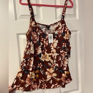 Torrid Brown Floral Camisole Top